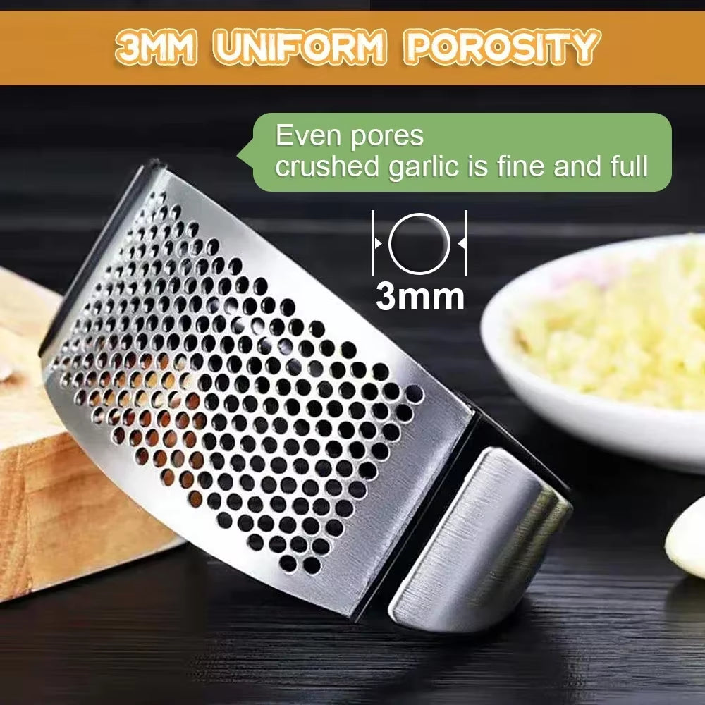 Manual Garlic Chopper Garlic Chopping Tools Fruits and Vegetables Kitchen Gadget Stainless Steel Garlic Press Crusher Для Кухни